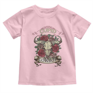 Valentine's Day Toddler T Shirt Cupid Aim For A Cowboy Western TS09 Light Pink Print Your Wear