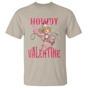 Howdy Valentine's Day T Shirt Cupid Retro Western Cowgirl Cowboy TS09 Sand Printyourwear