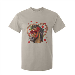 Valentine's Day T Shirt For Kid Funny Cute Horse Cowboy Western TS09 Sand Print Your Wear