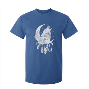 Valentine's Day T Shirt For Kid Love You To The Moon And Back Wolf TS09 Royal Blue Print Your Wear