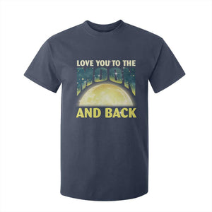 Valentine's Day T Shirt For Kid Love You To The Moon And Back TS09 Navy Print Your Wear