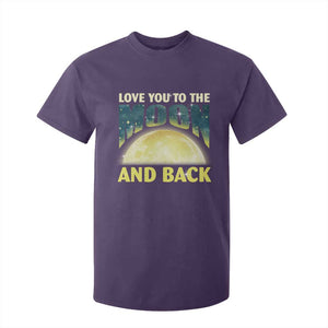 Valentine's Day T Shirt For Kid Love You To The Moon And Back TS09 Purple Print Your Wear