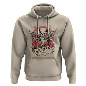 Skeleton Ready To Rock Valentine's Day Hoodie TS09 Sand Printyourwear