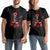 Valentine's Day Couple Matching T Shirt Cool Skeleton Drummer Rock Lover TS09 Black Print Your Wear