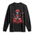 Valentine's Day Long Sleeve Shirt Cool Skeleton Drummer Rock Lover TS09 Black Print Your Wear