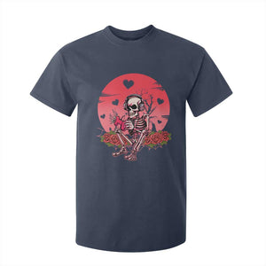 Anti Valentine's Day T Shirt For Kid Skeleton Gamer Video Game TS09 Navy Print Your Wear