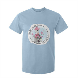 Anti Valentine T Shirt For Kid It's Cold Outside Like My Heart Skeleton Single Day TS09 Light Blue Print Your Wear