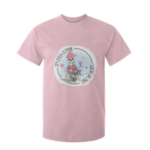 Anti Valentine T Shirt For Kid It's Cold Outside Like My Heart Skeleton Single Day TS09 Light Pink Print Your Wear