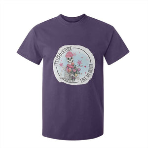 Anti Valentine T Shirt For Kid It's Cold Outside Like My Heart Skeleton Single Day TS09 Purple Print Your Wear