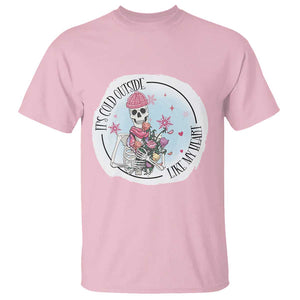 Anti Valentine T Shirt It's Cold Outside Like My Heart Skeleton Single Day TS09 Light Pink Print Your Wear