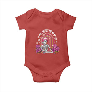 Anti Valentine's Day Baby Onesie It's Cold Outside Like My Heart Skeleton TS09 Red Print Your Wear