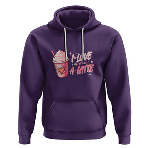 Valentine's Day Hoodie I Love My Class A Latte Teacher Coffee Lover TS09 Purple Printyourwear