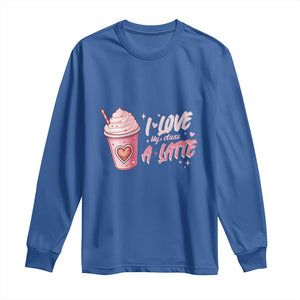 Valentine's Day Long Sleeve Shirt I Love My Class A Latte Teacher Coffee Lover TS09 Royal Blue Print Your Wear