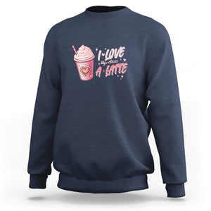 Valentine's Day Sweatshirt I Love My Class A Latte Teacher Coffee Lover TS09 Navy Printyourwear