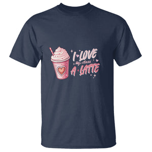 Valentine's Day T Shirt I Love My Class A Latte Teacher Coffee Lover TS09 Navy Printyourwear
