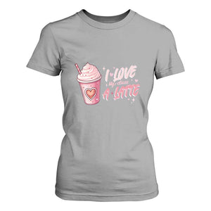 Valentine's Day T Shirt For Women I Love My Class A Latte Teacher Coffee Lover TS09 Sport Gray Print Your Wear