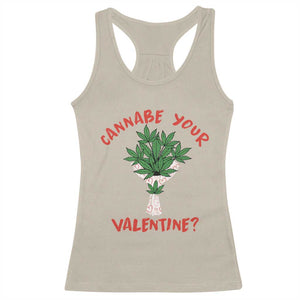 Cannabe Your Valentine 420 Cannabis Bouquet Marijuana Weed Flower Racerback Tank Top TS09 Sand Print Your Wear