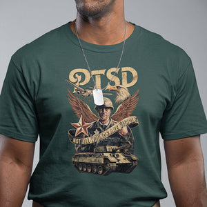 PTSD Awareness T Shirt Not All Wounds Are Visible Veteran Mental Health TS09 Dark Forest Green Printyourwear