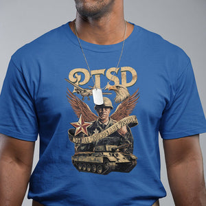 PTSD Awareness T Shirt Not All Wounds Are Visible Veteran Mental Health TS09 Royal Blue Printyourwear