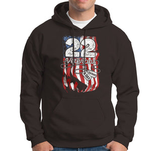 PTSD Hoodie 22 Veterans A Day Veteran Suicide Awareness TS09 Dark Chocolate Printyourwear