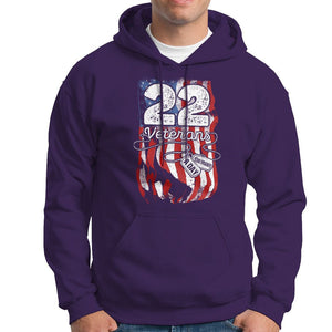 PTSD Hoodie 22 Veterans A Day Veteran Suicide Awareness TS09 Purple Printyourwear