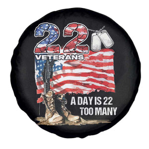 Veteran Suicide Awareness Spare Tire Cover 22 Veterans A Day Too Many PTSD TS09 Print Your Wear