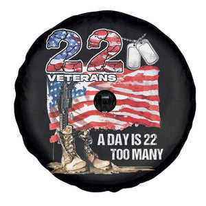 Veteran Suicide Awareness Spare Tire Cover 22 Veterans A Day Too Many PTSD TS09 Print Your Wear