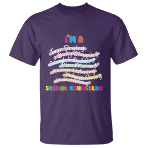 I'm A School Counselor T Shirt School Psychologist TS09 Purple Print Your Wear