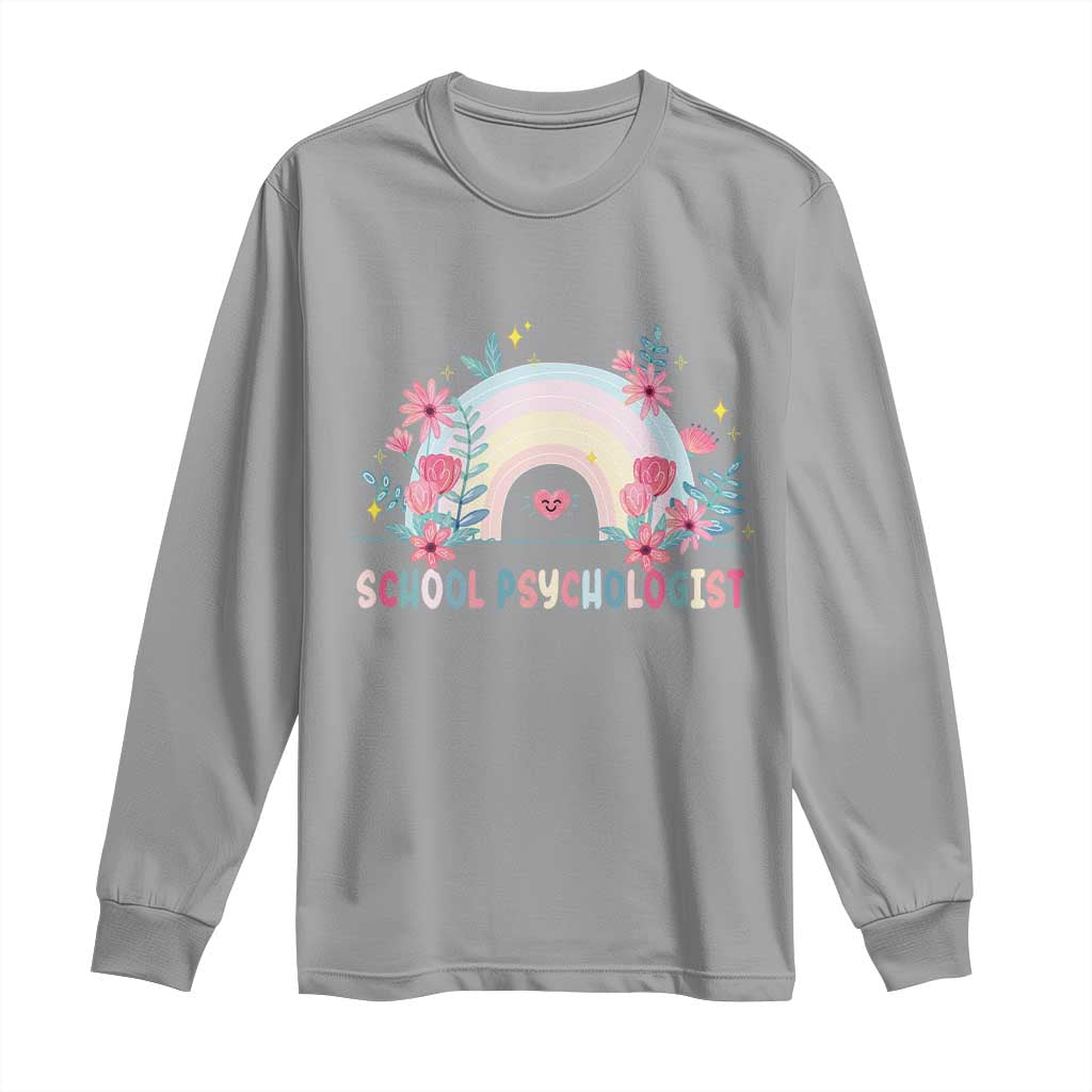 Mental Health School Psychologist Long Sleeve Shirt TS09 Sport Gray Print Your Wear