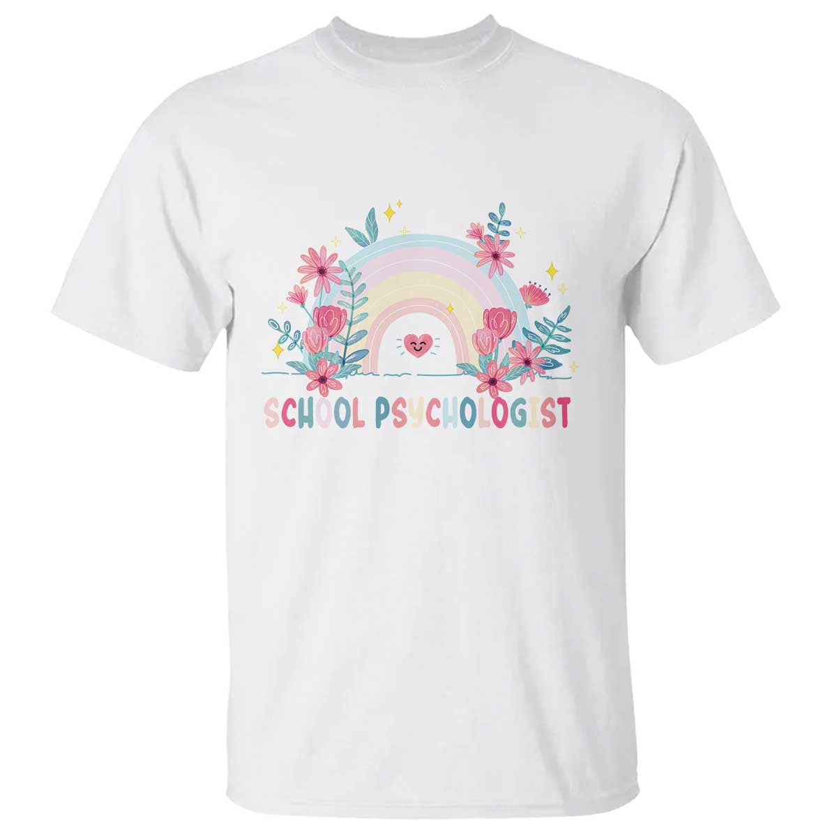 Mental Health School Psychologist T Shirt TS09 White Print Your Wear