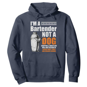 I'm A Bartender Not A Dog Hoodie TS09 Navy Print Your Wear