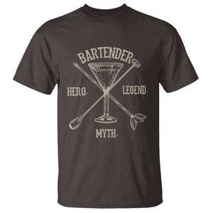 Bartender Hero Myth Legend T Shirt TS09 Dark Chocolate Print Your Wear