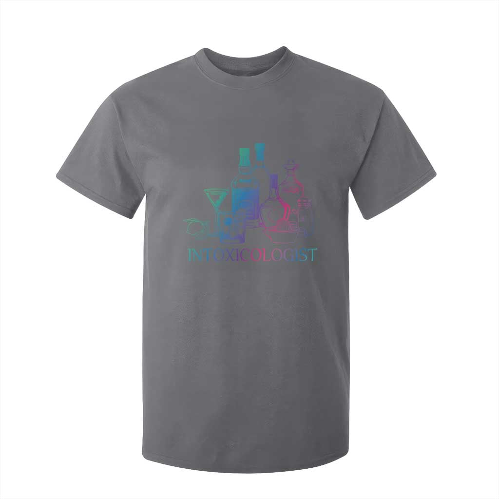Funny Bartender Intoxicologist T Shirt For Kid TS09 Charcoal Print Your Wear