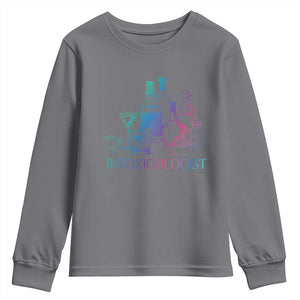 Funny Bartender Intoxicologist Youth Sweatshirt TS09 Charcoal Print Your Wear