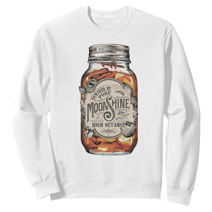 Drinking Powered By Pure Moonshine Sweatshirt TS09 White Print Your Wear