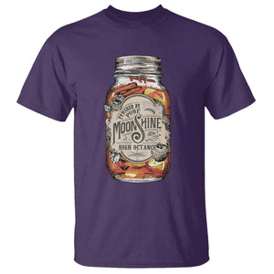 Drinking Powered By Pure Moonshine T Shirt TS09 Purple Print Your Wear