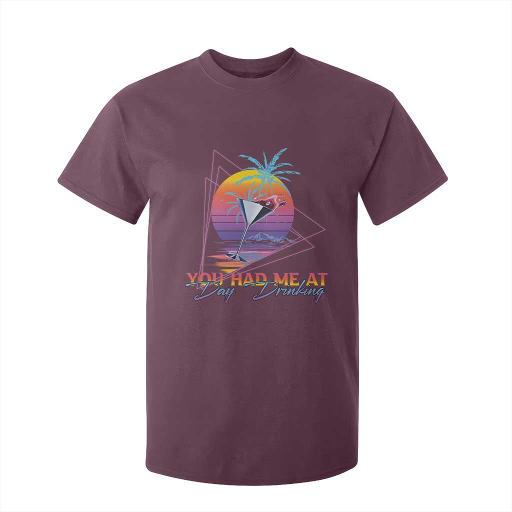 Funny You Had Me At Day Drinking T Shirt For Kid TS09 Maroon Print Your Wear