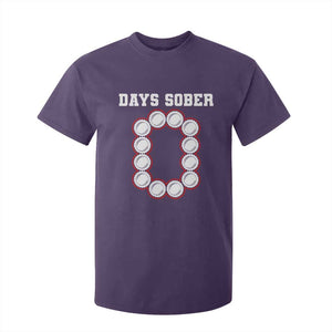 Funny Drinking T Shirt For Kid 0 Days Sober TS09 Purple Print Your Wear