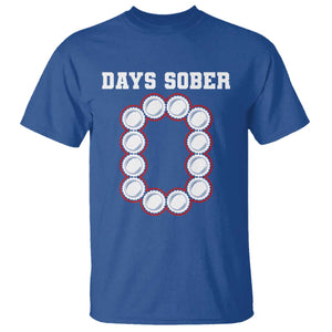 Funny Drinking T Shirt 0 Days Sober TS09 Royal Blue Print Your Wear