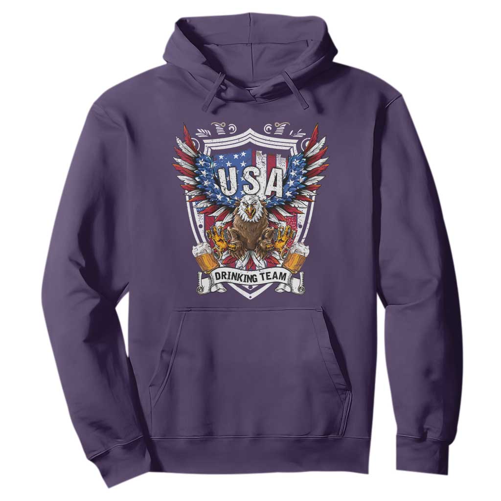 USA Drinking Team Hoodie TS09 Purple Print Your Wear