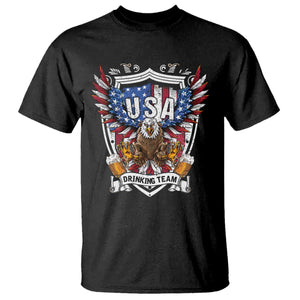 USA Drinking Team T Shirt TS09 Black Print Your Wear