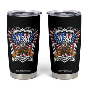 USA Drinking Team Tumbler Cup TS09 Black Print Your Wear