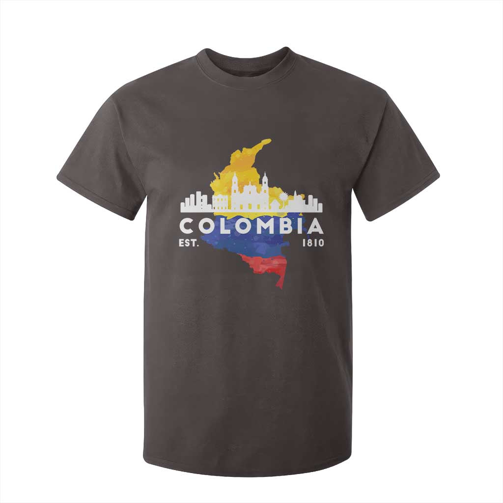 Colombian Pride T Shirt For Kid Colombia Est. 1810 TS09 Dark Chocolate Print Your Wear