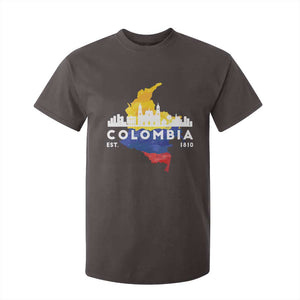 Colombian Pride T Shirt For Kid Colombia Est. 1810 TS09 Dark Chocolate Print Your Wear