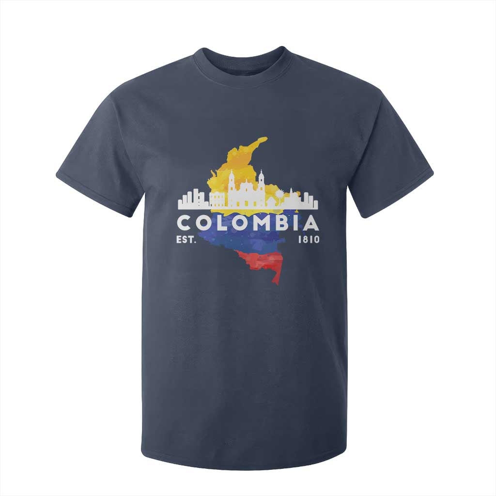 Colombian Pride T Shirt For Kid Colombia Est. 1810 TS09 Navy Print Your Wear