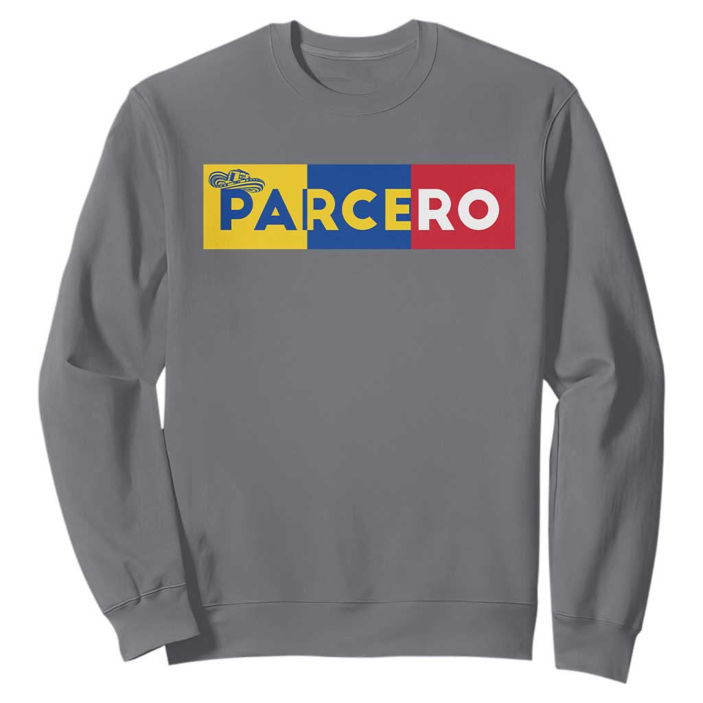 Funny Colombian Sweatshirt Parcero Colombia Slang Good Friend Buddy TS09 Charcoal Print Your Wear