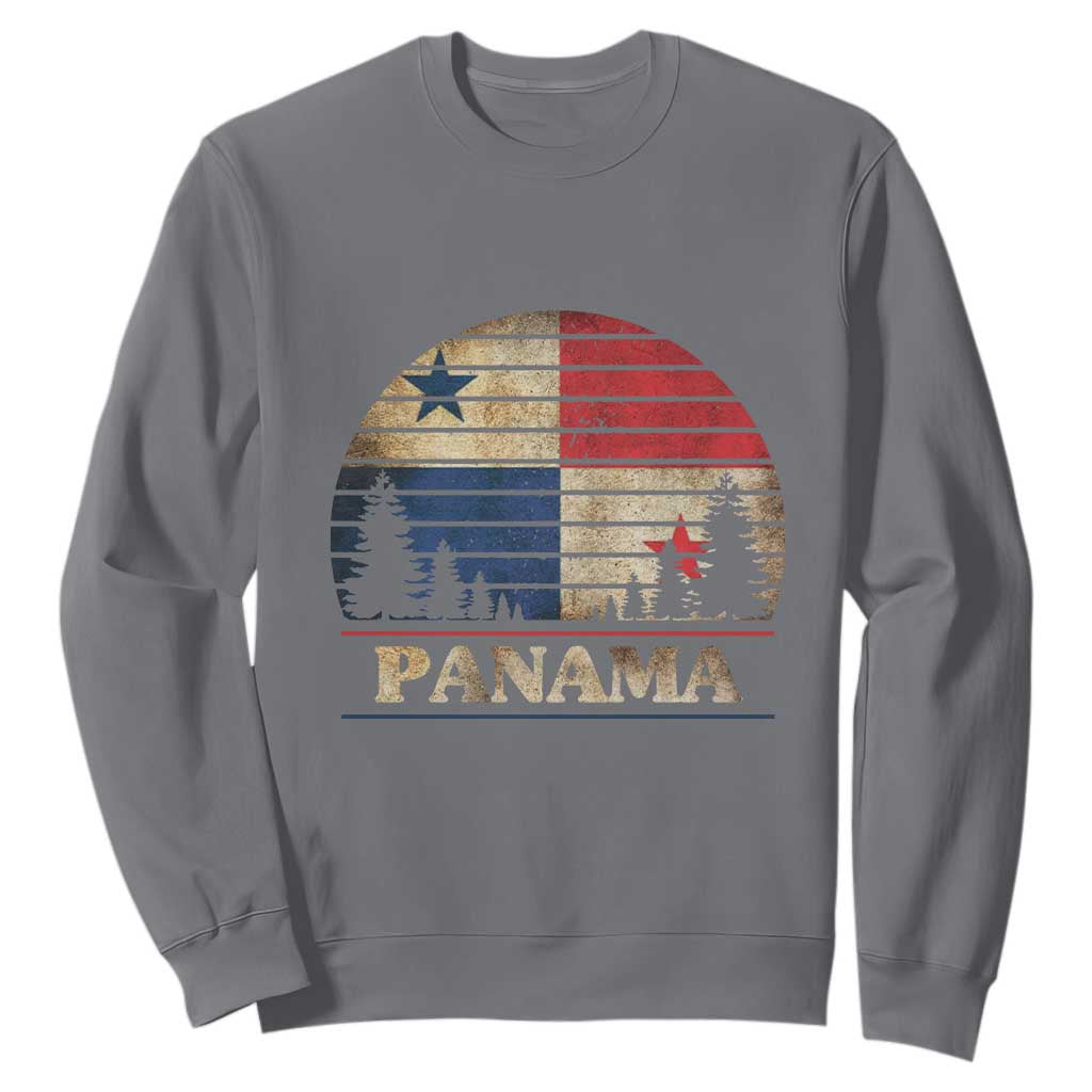Panama Flag Pride Sweatshirt TS09 Charcoal Print Your Wear