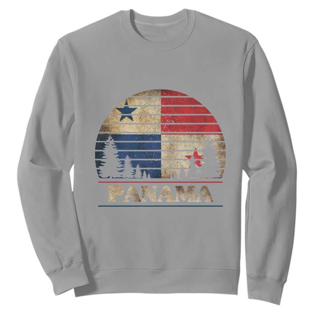 Panama Flag Pride Sweatshirt TS09 Sport Gray Print Your Wear