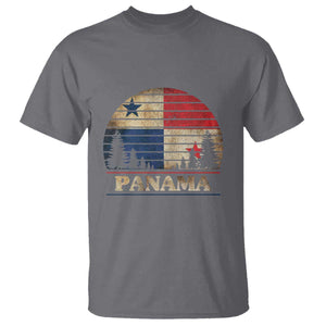 Panama Flag Pride T Shirt TS09 Charcoal Print Your Wear