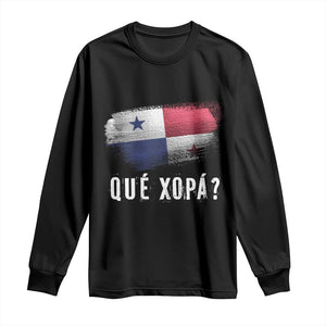 Funny Panama Long Sleeve Shirt Que Xopa What's Up Panamanian TS09 Black Print Your Wear